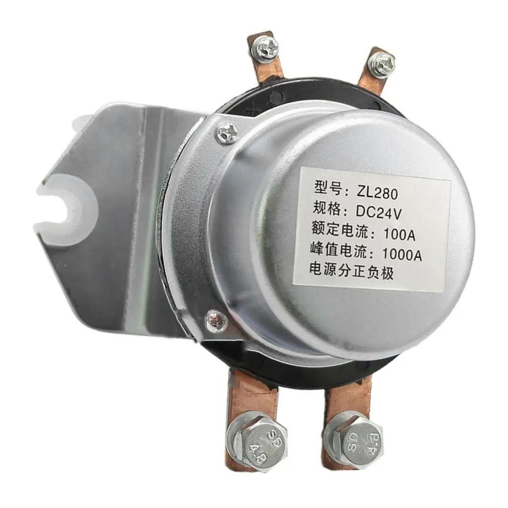 Pure Copper Battery Switch Relay 24V Solenoid Continuous Relay Automotive Contactor for Extended Use