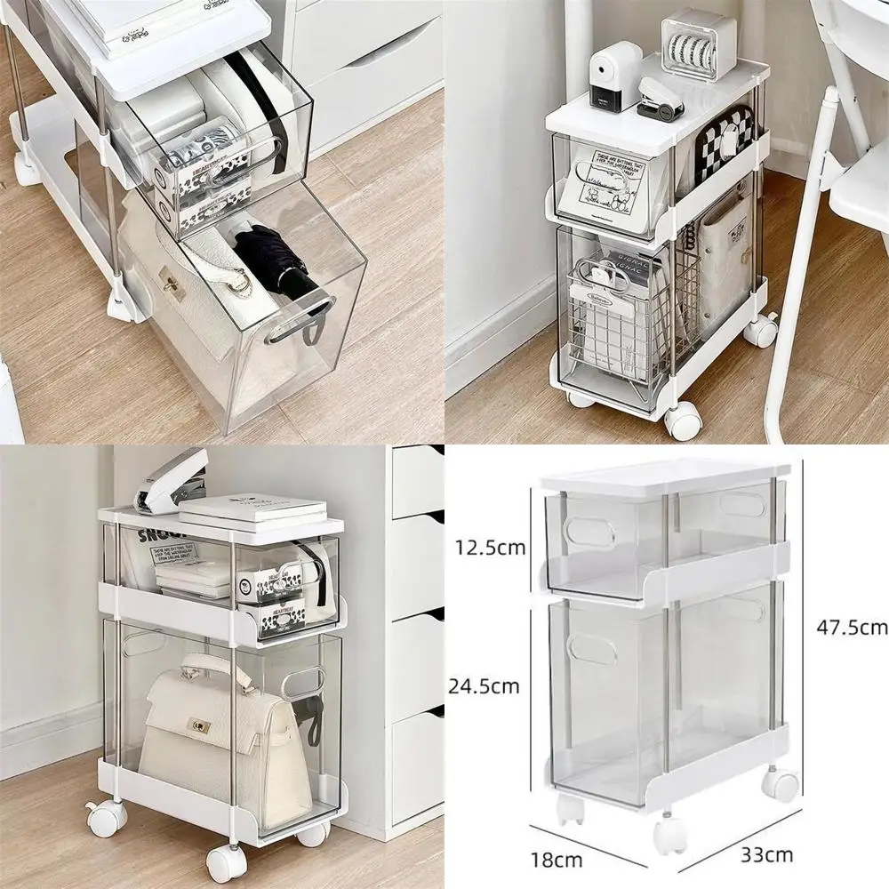 خزانة تخزين متنقلة تحت المكتب مع عجلات منسدلة لتنظيم بيانات مكتب المكتب