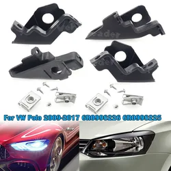 Car Front Left & Right Headlamp Bracket Clip Repair Kit Headlight Bracket Holder Base 6R0998226 6R0998225 For VW Polo 2009-2017