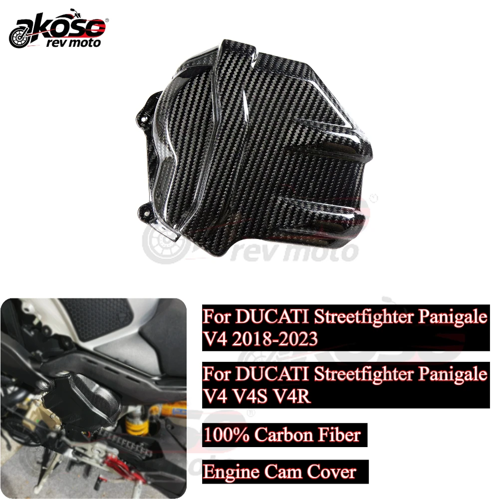 

Engine Cam Cover Hunter Curve Engine Guard For Ducati Streetfighter Panigale V4 S R 2018-2022 Carbon Fiber Motorcycle Modified