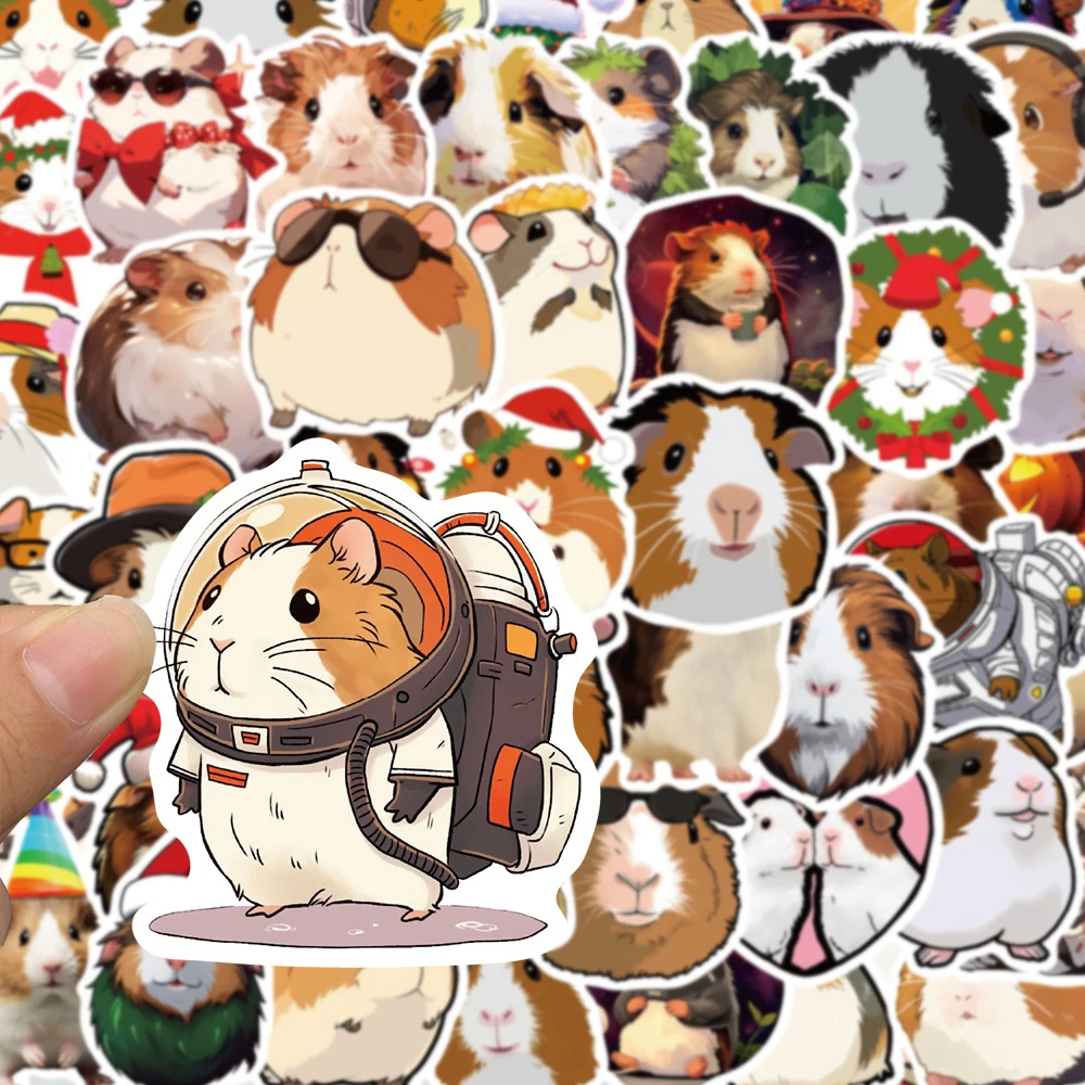 

10/30/50pcs Cute Animals Plump Capybara Cartoon Stickers Graffiti Scrapbook Laptop Phone Diary Car Kids Decoration Sticker Toy