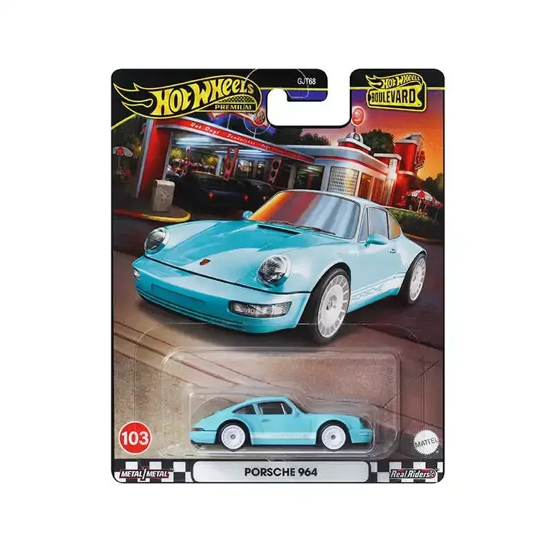 Original Mattel Matchbox Car Premium 1/64 Diecast Boys Toys Honda Civic Type-R Porsche Ford Thunderbird Pro Stock Vehicle Gift