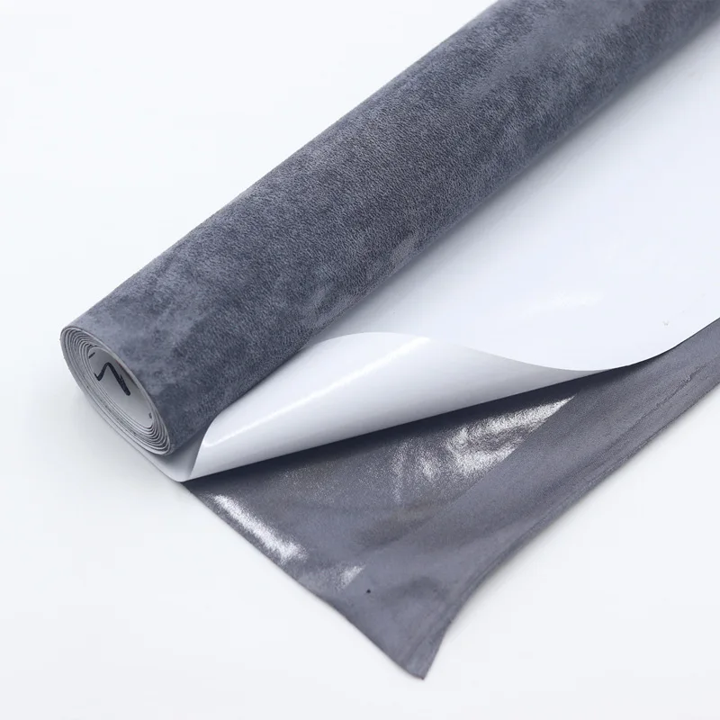 Self-Adhesive Suede Fabric for Car Interior Modification, Door Panel, Sofa Leather Repair Sticker, Thick Stretch Fabrics, DIY