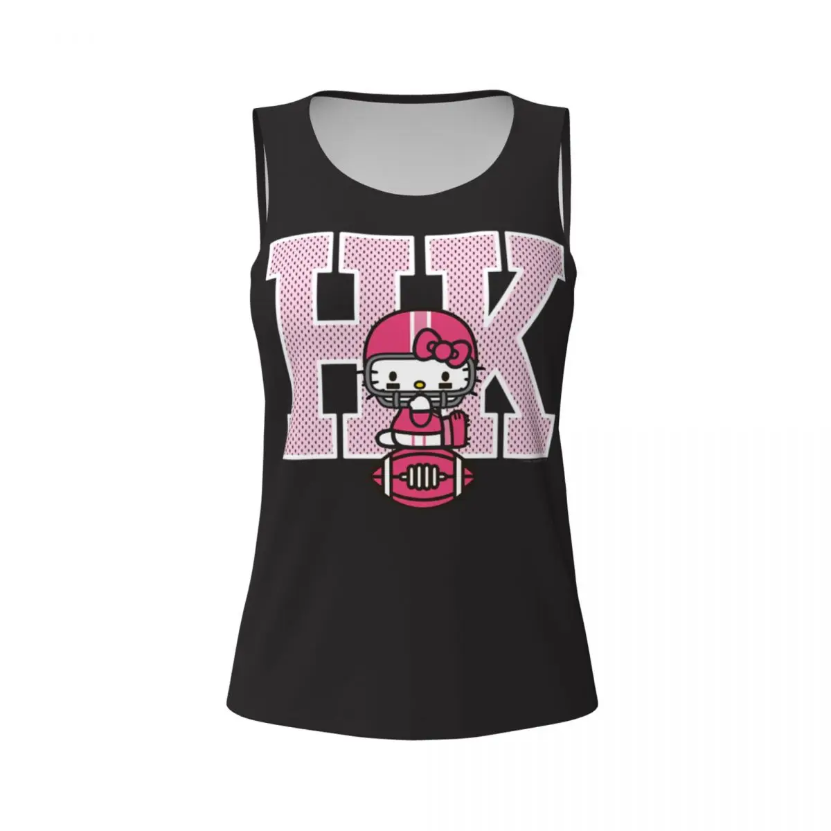 مرحبا كيتي قمصان اليوغا روح كرة القدم للنساء ، قمم للدبابات الجري الرياضية ، مخصص #4