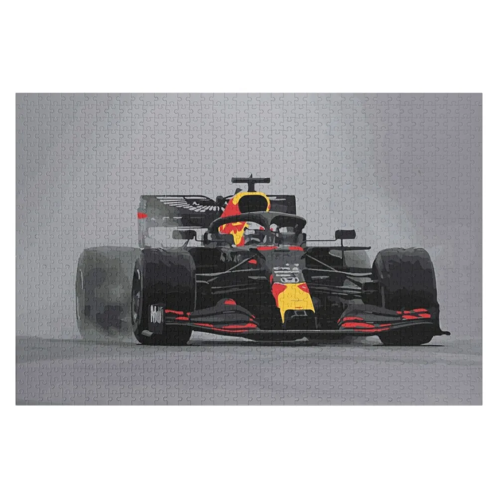 Max Verstappen_Arte digital - Durante el Gran Premio Húngaro de 2020 Rompecabezas Personalizado Regalo para niños Rompecabezas de animales de madera