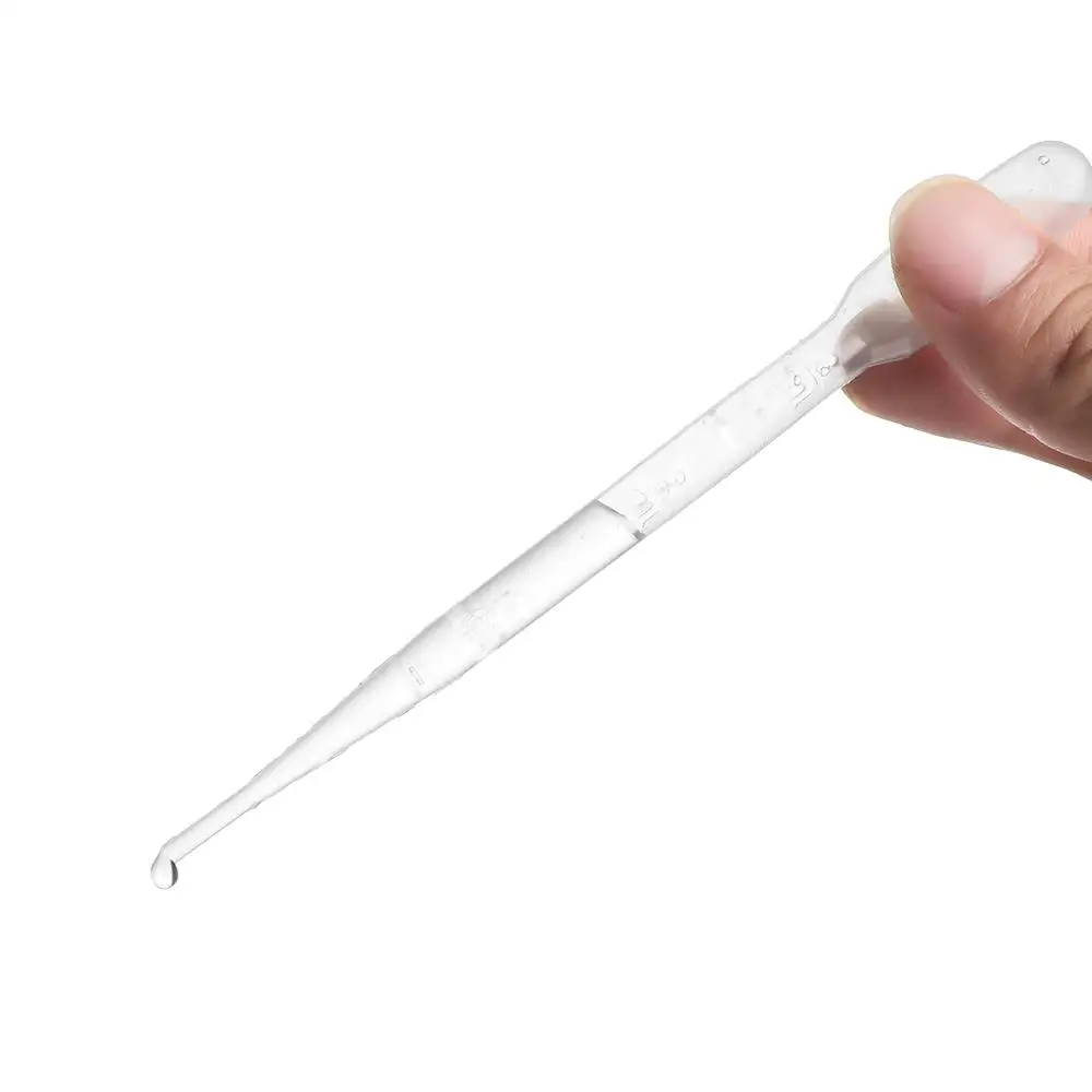 100/250Pcs Useful Home Test Tubes Transparent Plastic Pasteur Graduated Pipettes Disposable Dropper Liquid Transfer