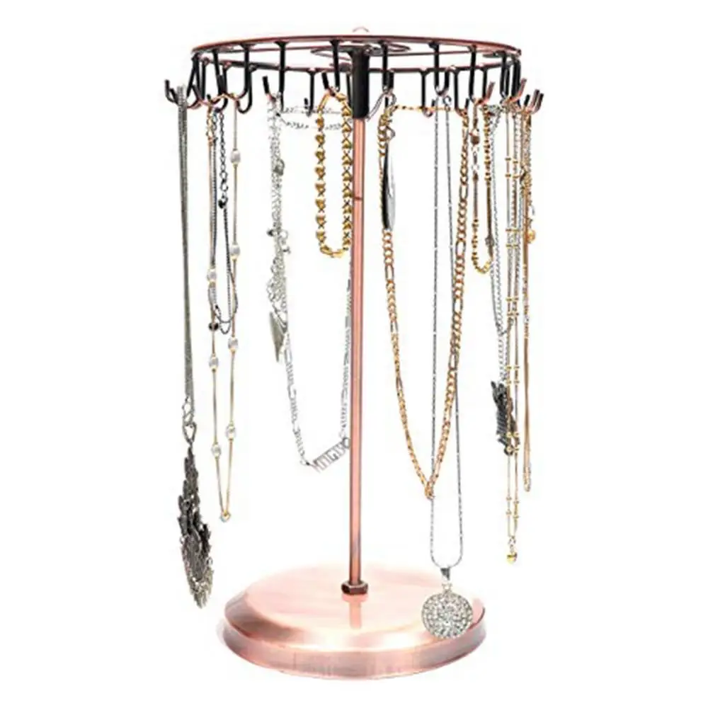 Counter Top Spinner Display Stand Jewelry Rotating Ring Display Holder Necklace Keychain Pendants Organizer Rotating Display