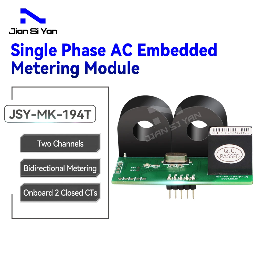 JSY MK 194T One-Phase Two-Channel Modbus TTL Voltage Current Sensors Energy Measuement For Solar Router