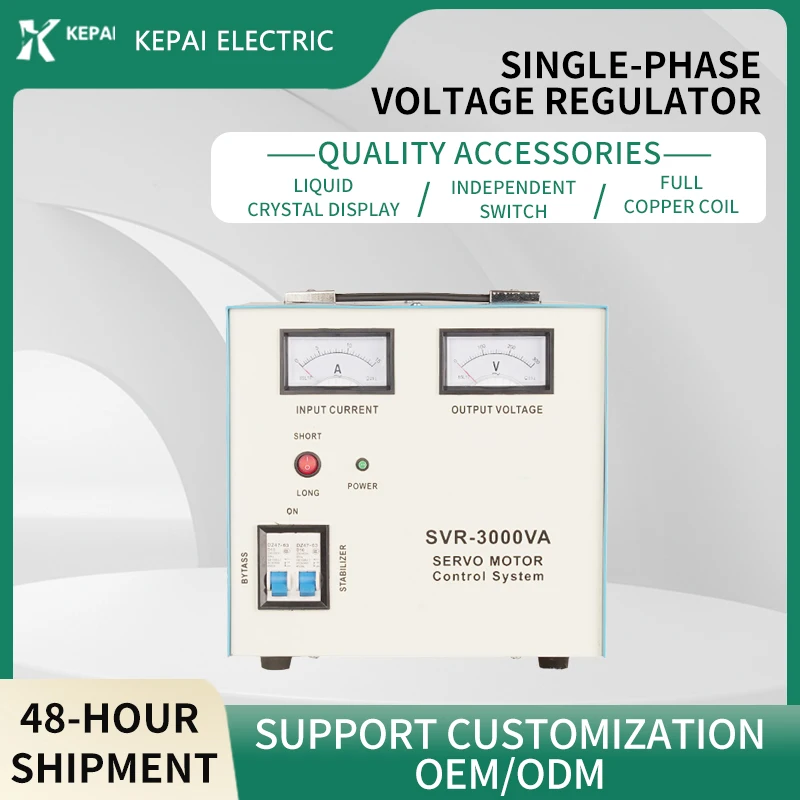 Afbeelding 5: Hoge Kwaliteit 220V Servomotor SVR-3000VA Eenfase Spanningsstabilisator Ijs Machine Avr