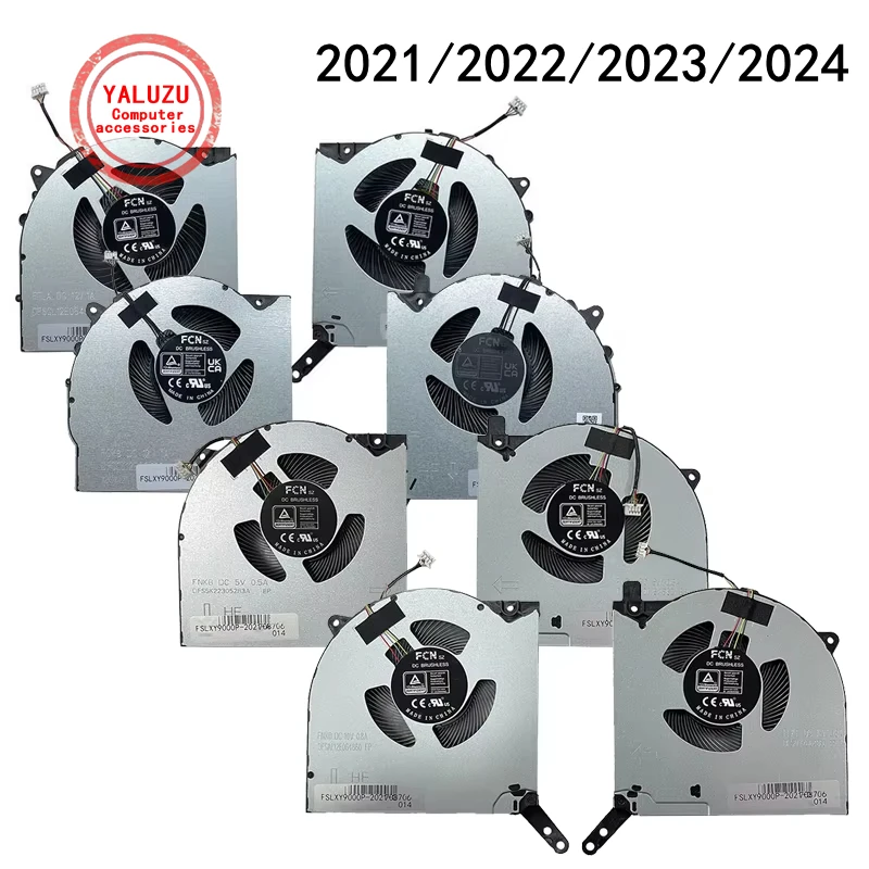 New Laptop CPU GPU Cooling Fan For Lenovo Y9000P R9000P 2021/2022/2023/2024 Legion Pro 5 16IRX8 16ARX8 16IRX8 16ARH7H 16IAH7H