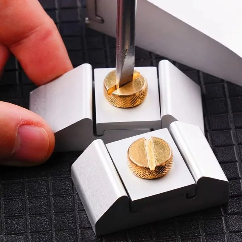 

Набор из 3 угловых зажимов для шлифовки из сплава, для заточки сверл, внутренней обработки, ручной шлифовальный инструмент для кожи и краев