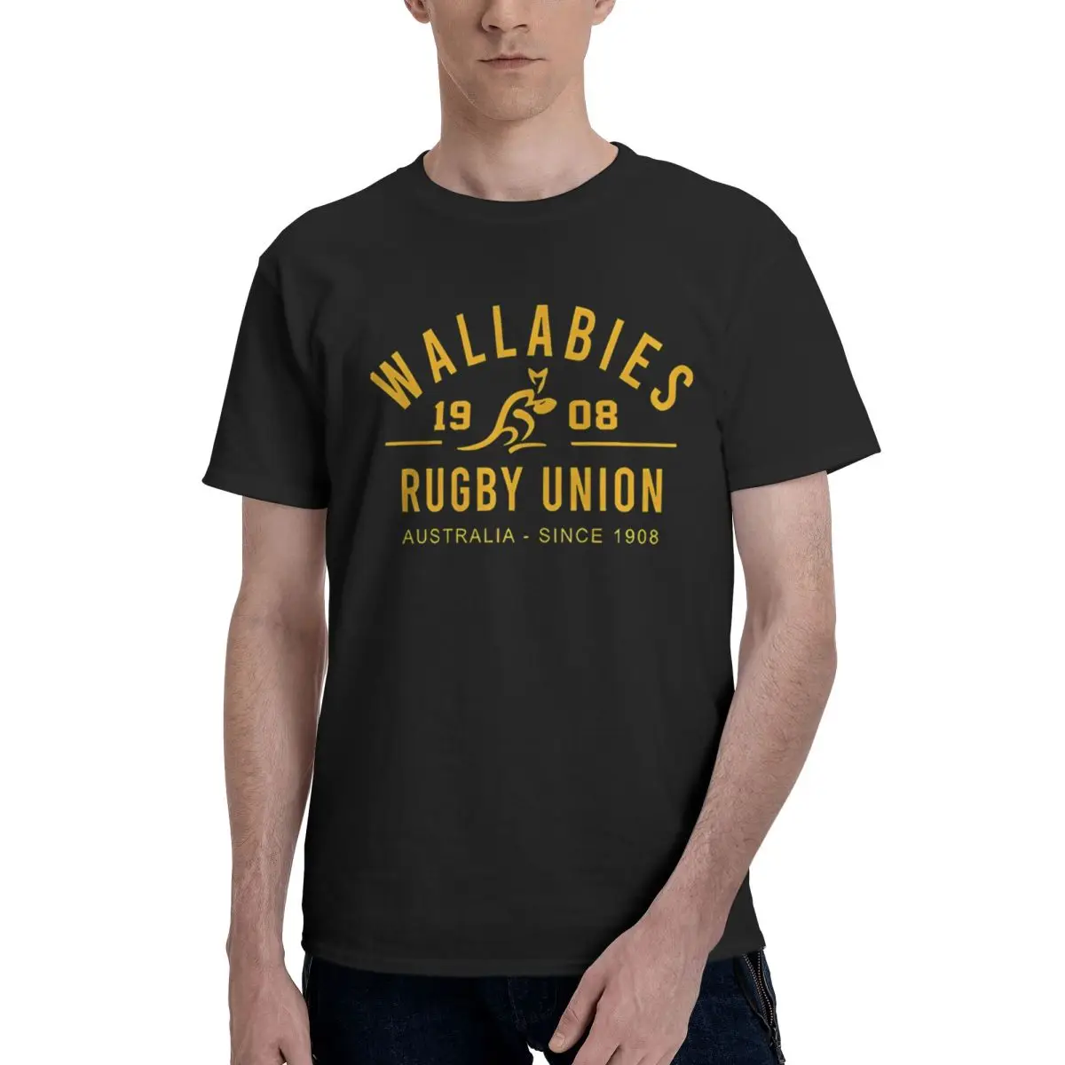 

Новый логотип He Wallabies Rugby RISE, 100% хлопок, повседневные дышащие удобные аниме, новые подарки и футболки, мужские футболки