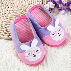 Chaussures de sol d'intérieur confortables pour enfants, pantoufles en coton pour enfants, chaussures de maison de salon pour garçons et filles, mode printemps et automne