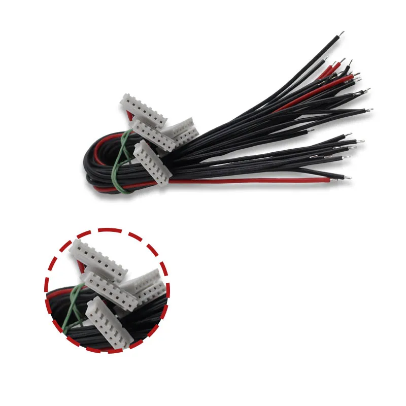 5Pcs 22AWG 20CM 1S -8S Lipo Balance Wire Extension Charged Cable XH2.54 Male Plug For RC IMAX B6 Connector Plug Wire view 4