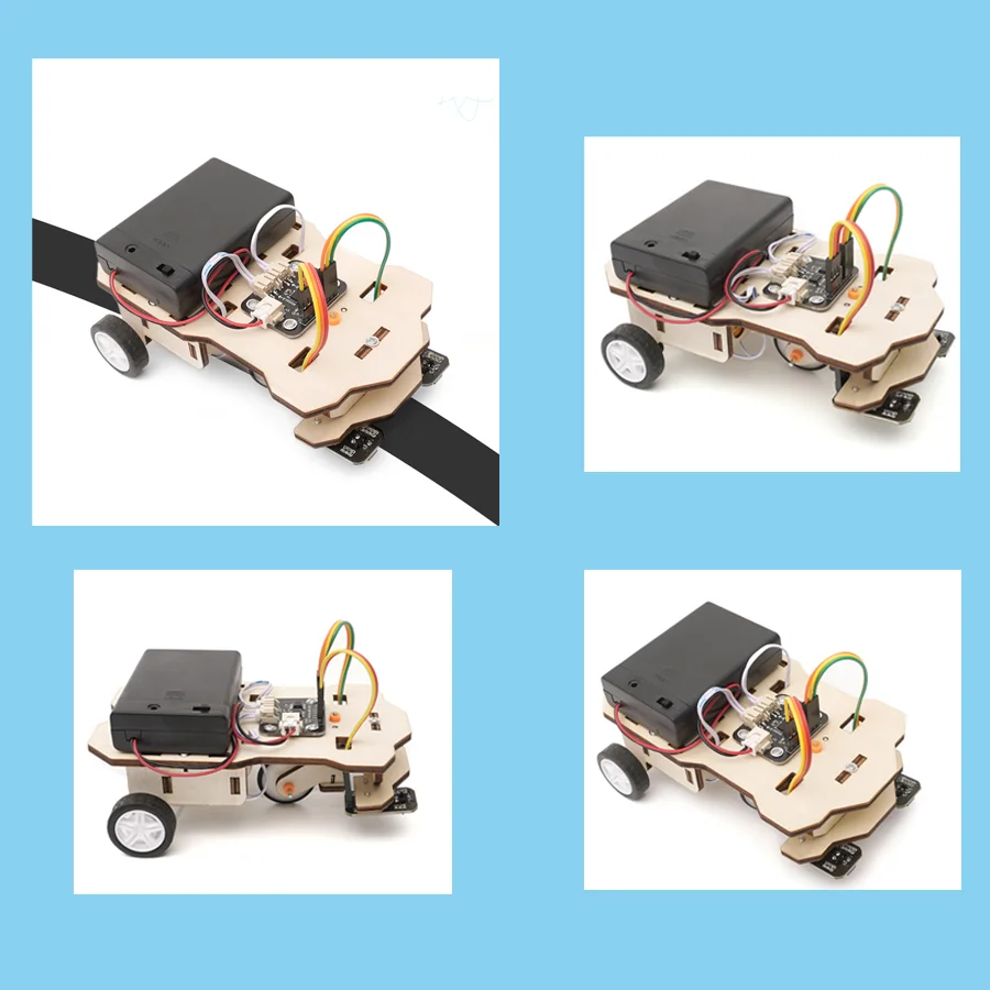 DIY Science Toys Tracing Car Model Technology Physics Experimental Tool Material Kit School Children Learning Educational Toy