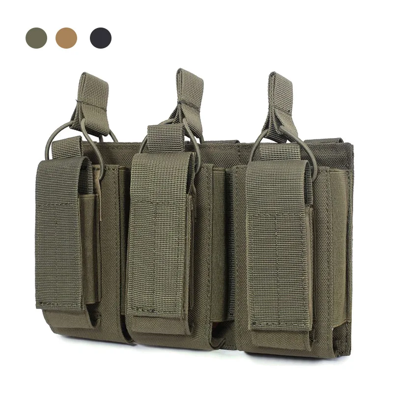 Outdoor multi-purpose tool storage bag vest Molle three in one strap clip accessory bag hunting bullet bag