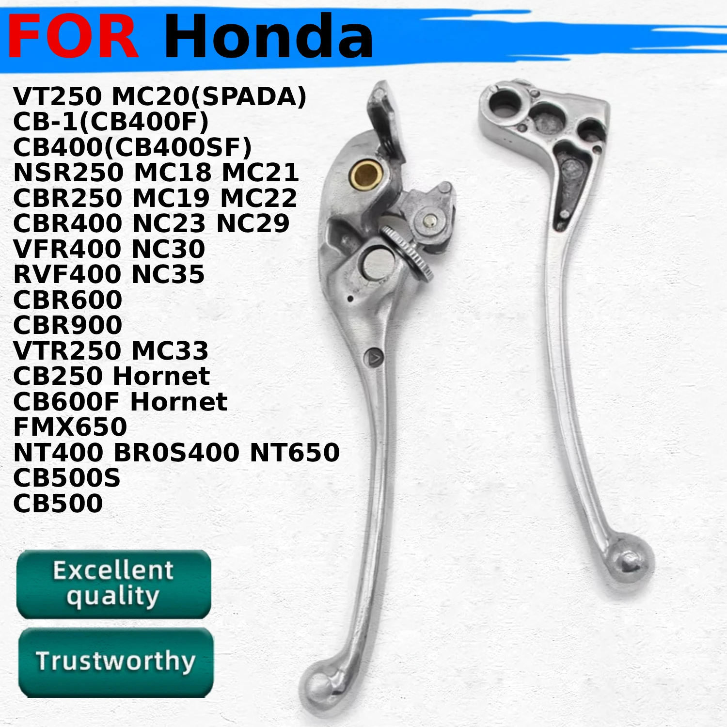 

Motorcycle FRONT BRAKE & CLUTCH LEVERS For Honda VT250 MC20(SPADA) CB-1(CB400F) CB400(CB400SF NSR250 MC18 MC21 CBR250 MC19 MC22
