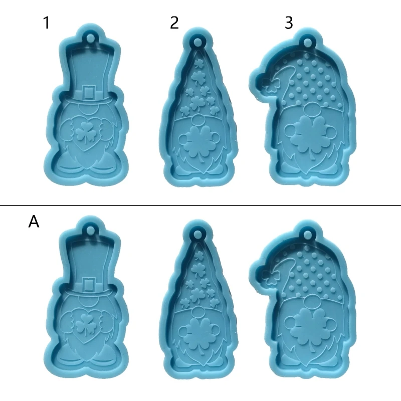 ZB91 Карлик для куклы Форма брелок Форма для эпоксидной смолы Форма гнома Подвесной кулон Силиконовая форма DIY Ремесла изделия