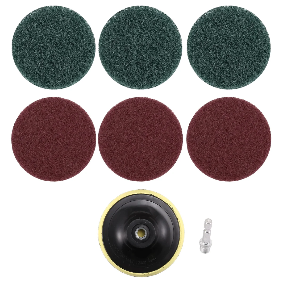 

4 Inch Drill Power Brush Tile Scrubber Scouring Pads Cleaning Kit, Heavy Duty Household Cleaning Tool (Drill NOT Included)