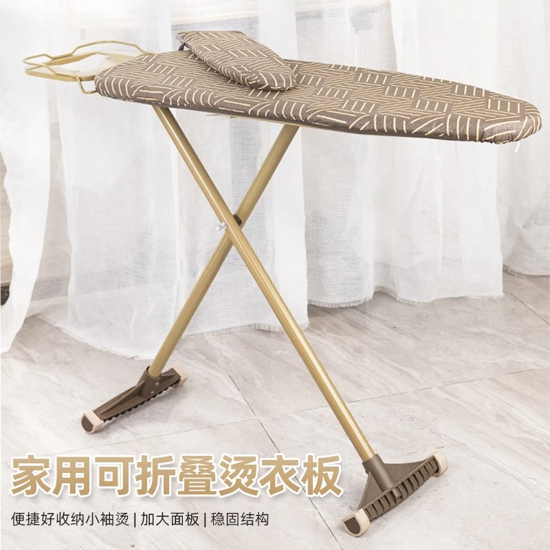 Ironing board household folding large board table rack rack pad vertical ironing anti-sc
