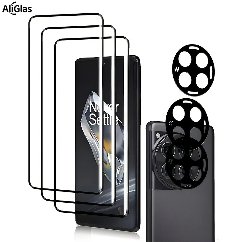 

Защитная пленка для экрана Oneplus 12R 13 13R 15 11R 10T с 3 шт. в упаковке Защитная пленка для объектива камеры, твердость 9H, полное покрытие стекла