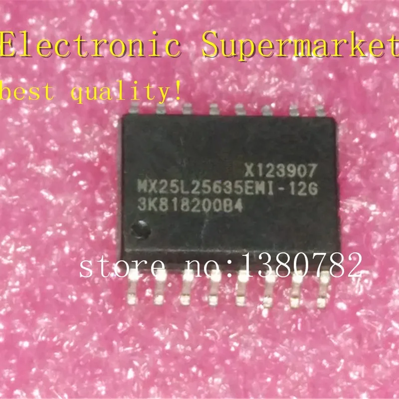 

Free Shipping 10pcs-50pcs MX25L25635EMI-12G MX25L25635E MX25L25635 SOP-16 New original IC In stock!