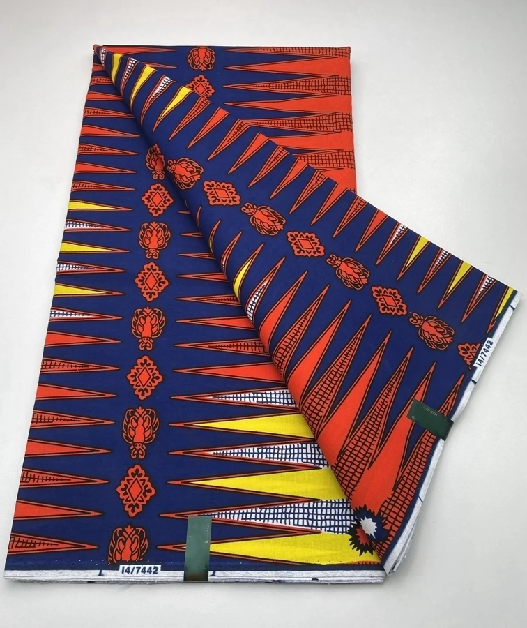 New Arrival 100% Cotton Wax Prints Guaranteed Veritable Ankara African Real Wax Fabric High Quality Soft Batik Tissu Pagne 6yard