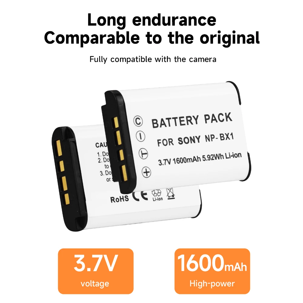 بطارية PALO لسوني ، من من فضلك ، NP BX1 ، sx100 ، AS100V ، M3 ، M2 ، HX300 ، HX400 ، HX50 ، HX60 ، GWP88 ، AS15 ، ZV1 Log