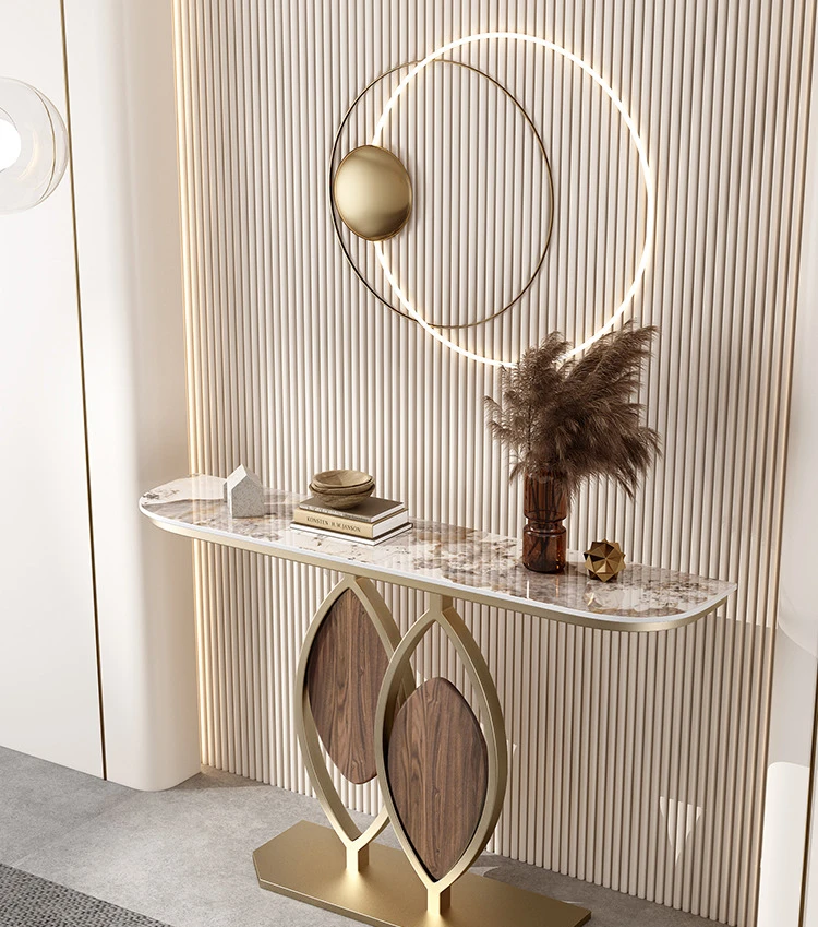 Italiaanse Rotsplaat Creatieve Home Light Luxe Toegangstafel