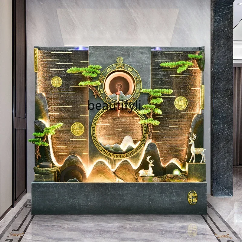 

Z Fountain flowing water ornament circulating water rockery courtyard gourd decoration lucky landing hotel