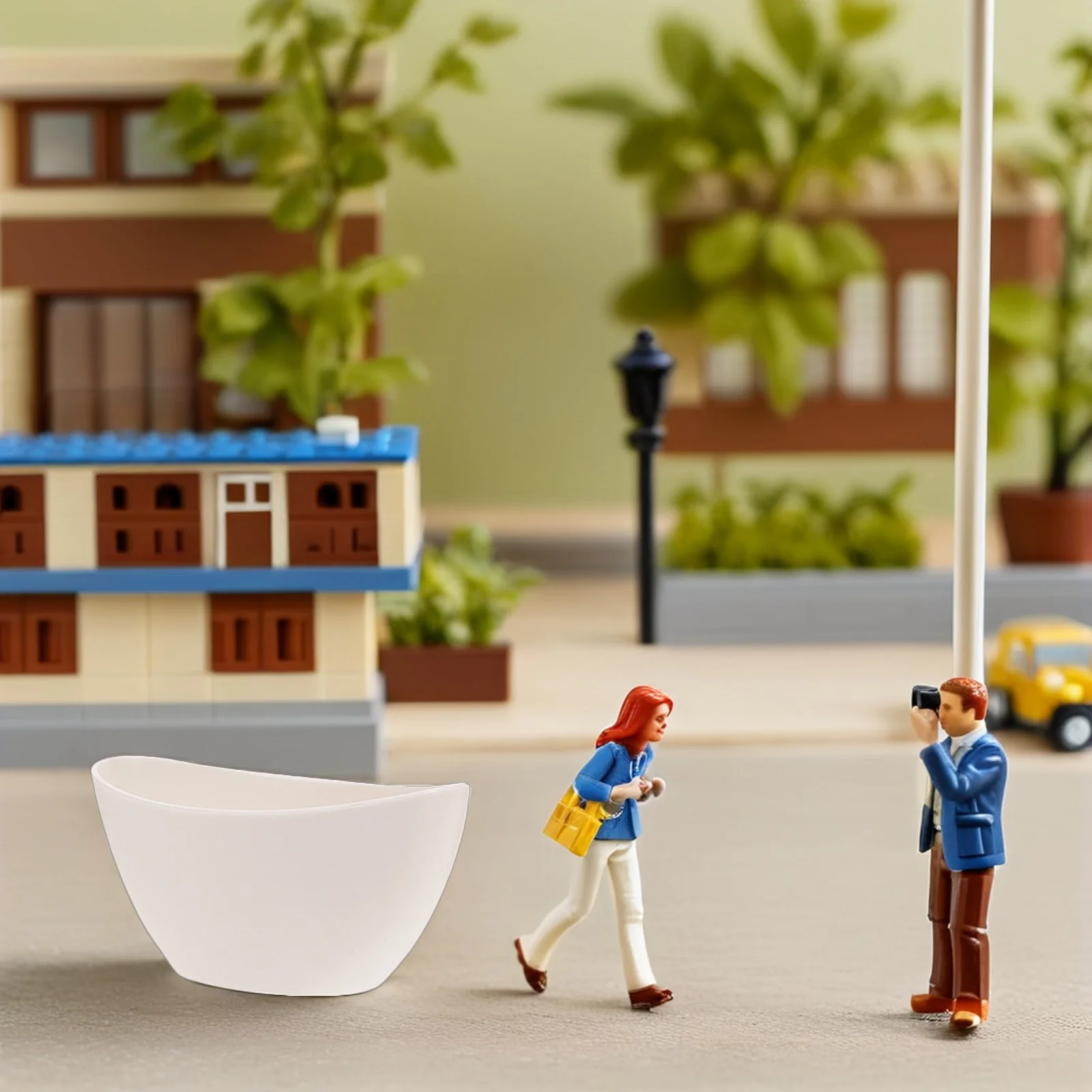 5 stks Miniatuur Poppenhuis Badkamer Set 1:12 Schaal Mini Badkamermeubels Fantasiespel Bad Wc Wastafel Douche Decor