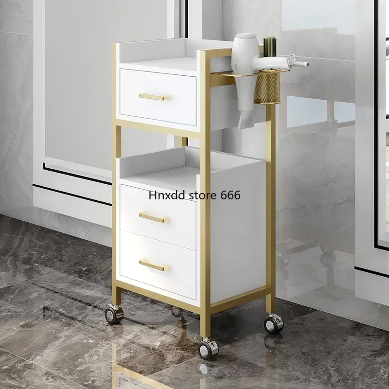 Portable Hairdressing Trolley Rolling Storage Utility Salon Trolley Aesthetic Drawers Werkzeugwagen Salon Furniture MQ50TC