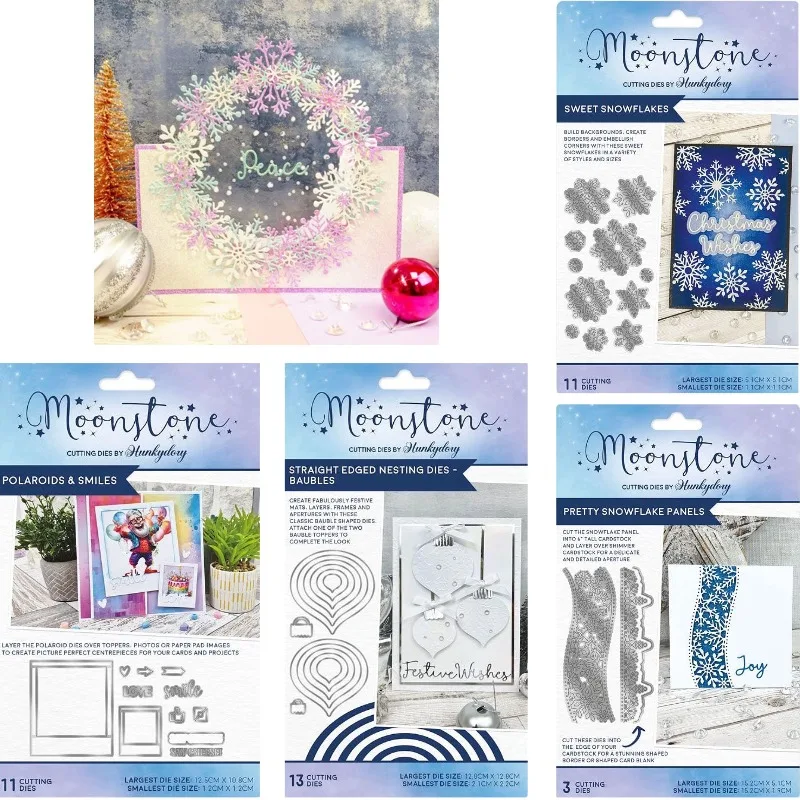 Polaroids & Smiles Pretty Snowflake Craft Metal Cutting Dies Mold Strips Sheet Scrapbook Paper Craft Knife Mold Blade Punch 2026