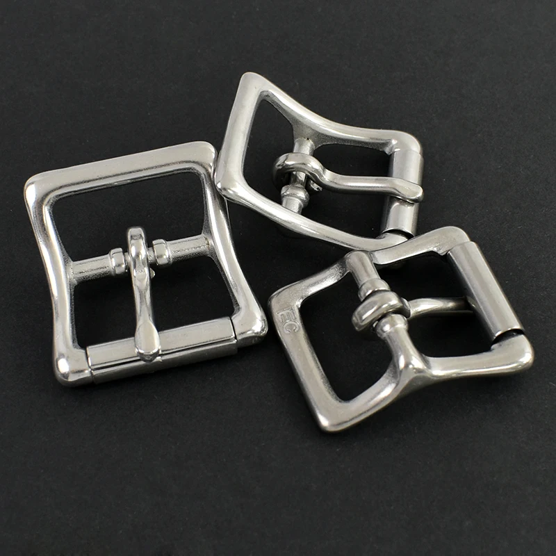 2 قطعة 16/20/25 مللي متر حزام استانلس ستيل مشبك منحني دبوس المشبك ل حزام الأسطوانة المنزلق أبازيم الحذاء ثلاثي الإنزلاق هوك لوازم #4