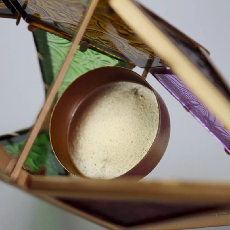 모로코 스타일 걸이식 촛불 랜턴, 유리 다섯개 별 모양, 티라이트 거치대, 결혼식, 정원 마당