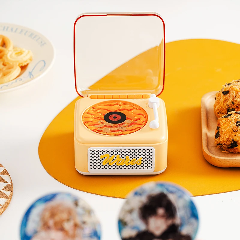 ホワイトノイズ Bluetooth スピーカーミニレトロポータブルヴィンテージ睡眠補助 Bluetooth スピーカーサブウーファー RGB ライトサポート TF カード