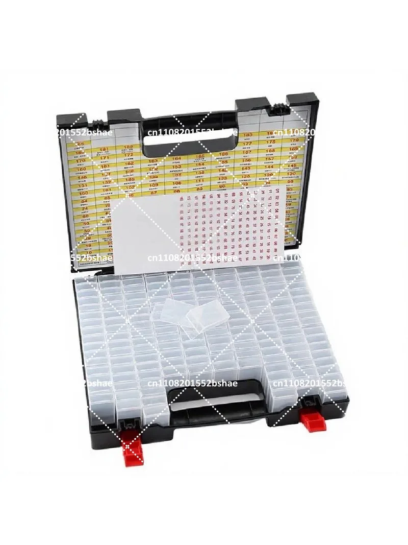 Car Key Embryo Storage Box 162 Compartments Anti-Mixing Folding Key Head Classification Storage Box Set