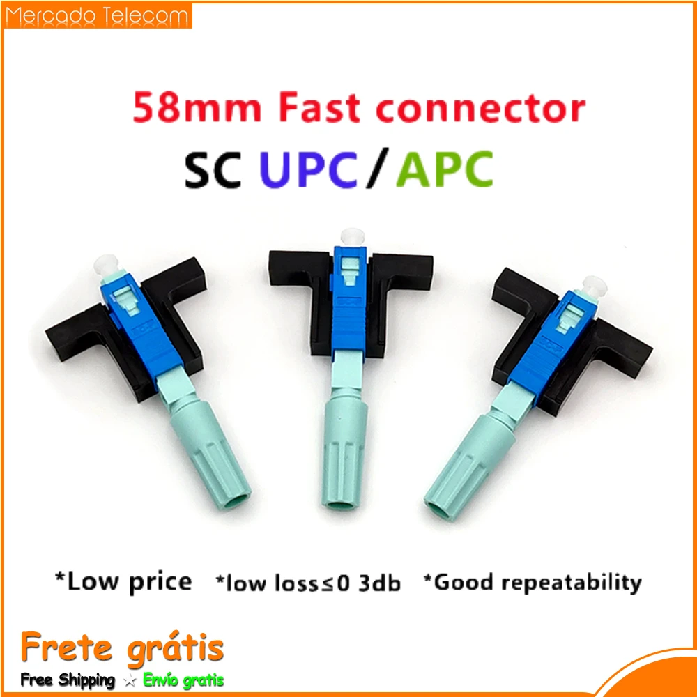 

100% Original Genuine Packing 58mm SC/UPC SC/APC SM Quick Coupler LX58 Fiber Optic Embedded Fast Connector low loss 0.15dB