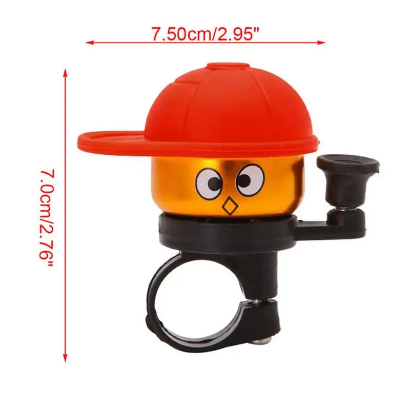 Kids Bicycle Bell Mini Cute Caps Bike Cycling Bell Kawaiis Small Boy Ordinary Ring Bells Loud Crisp Sound Bicycle Handlebar Horn