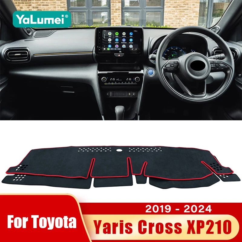 Para toyota yaris cross xp210 2020 2021 2022 2023 2024 tapete do painel do carro sombra antiderrapante almofada capa acessórios