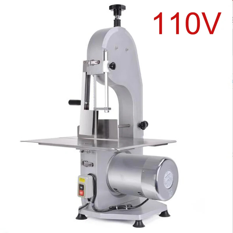 Electric Bone Saw Pork Meat Cutting Machine with Emergency Stop   Button Chicken Band Saw Machine Meat Bone Cutting