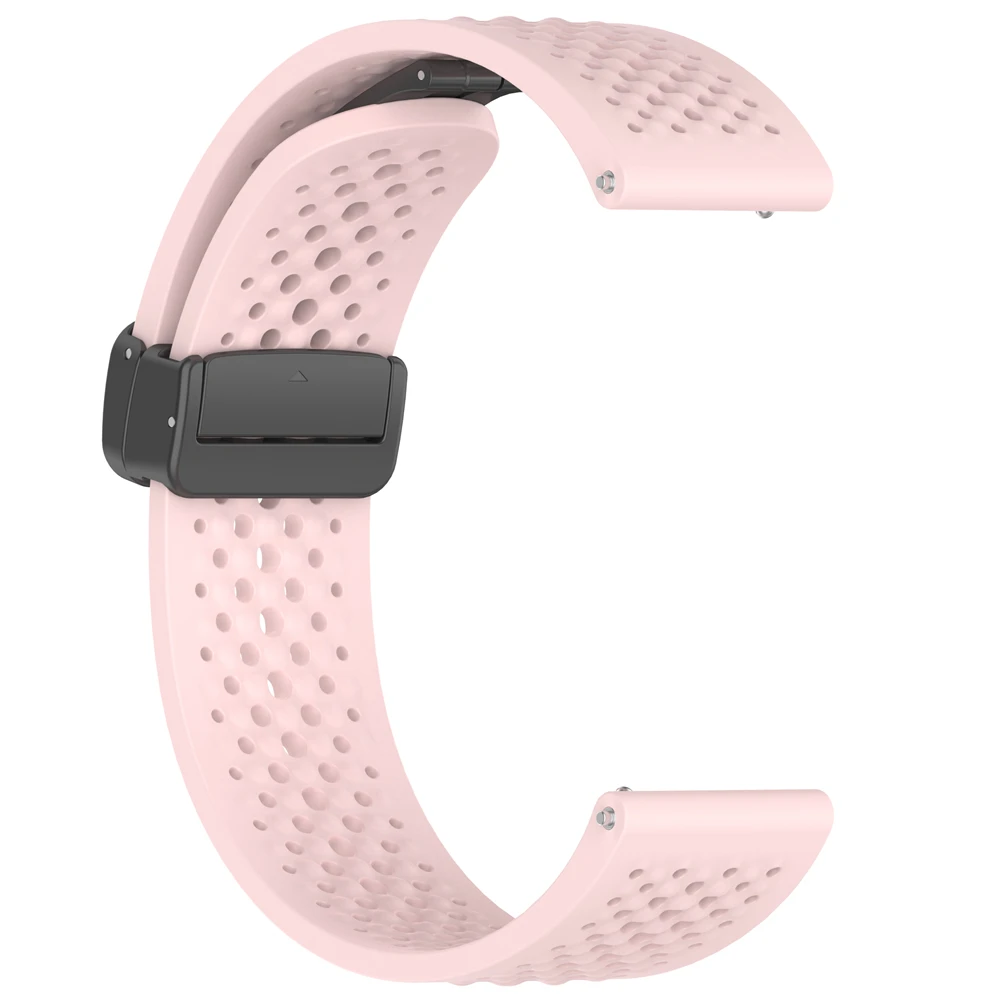 22mm pulseira de silicone para huawei relógio 3 4 4pro banda estilo caverna esportes magnético respirável dobrável fivela pulseira para huawei wat