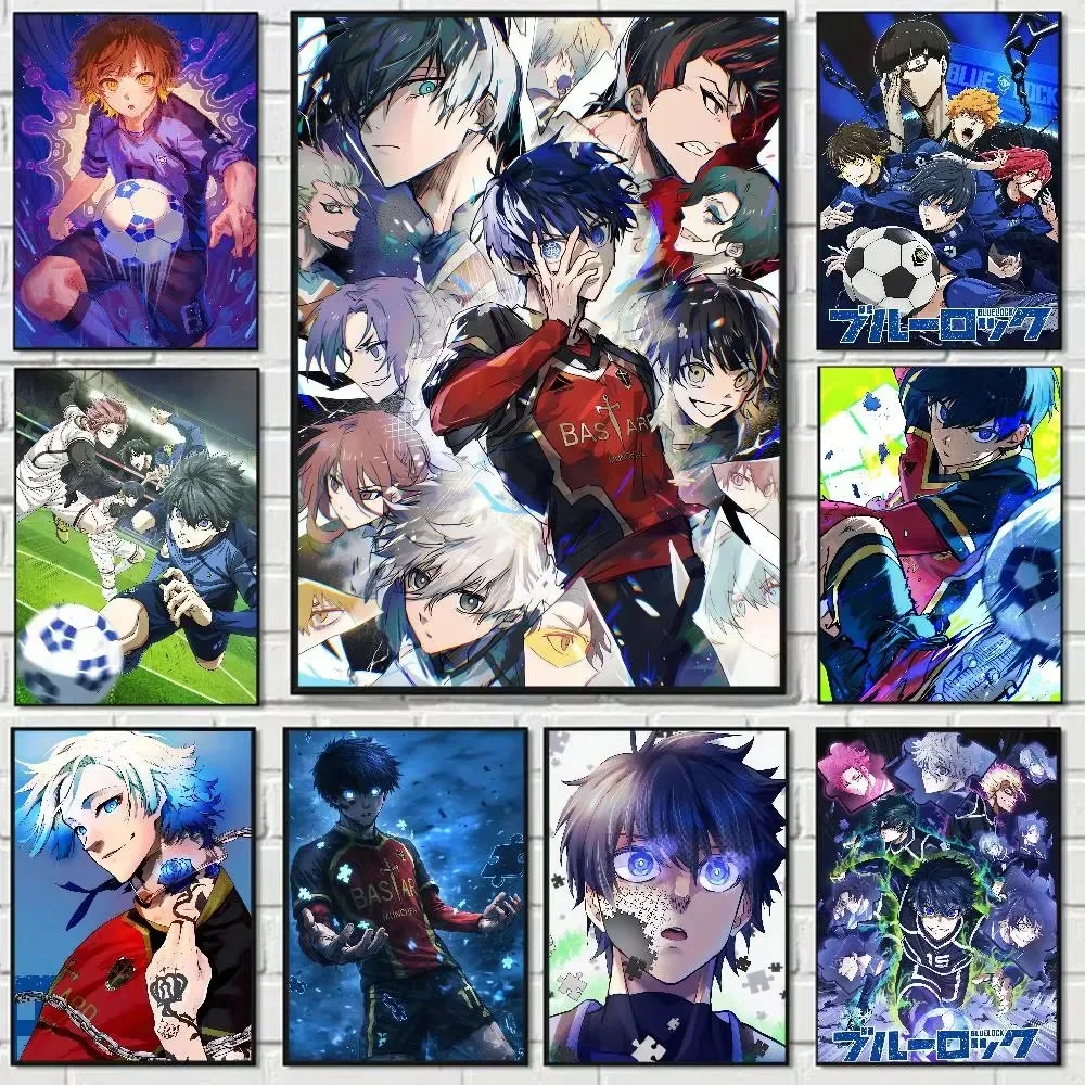 Peinture Diamant Anime Blue Lock, Mosaïque Anime, Œuvre d'Art Faite Main, Diamants Ronds/Carrés, Cadeau, Décoration Intérieure