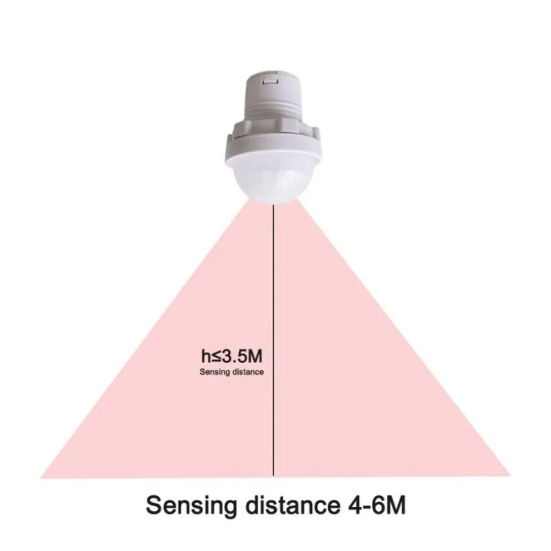 Minidetector de movimiento PIR, interruptor inteligente LED infrarrojo, 110V, 220V, 10 unidades