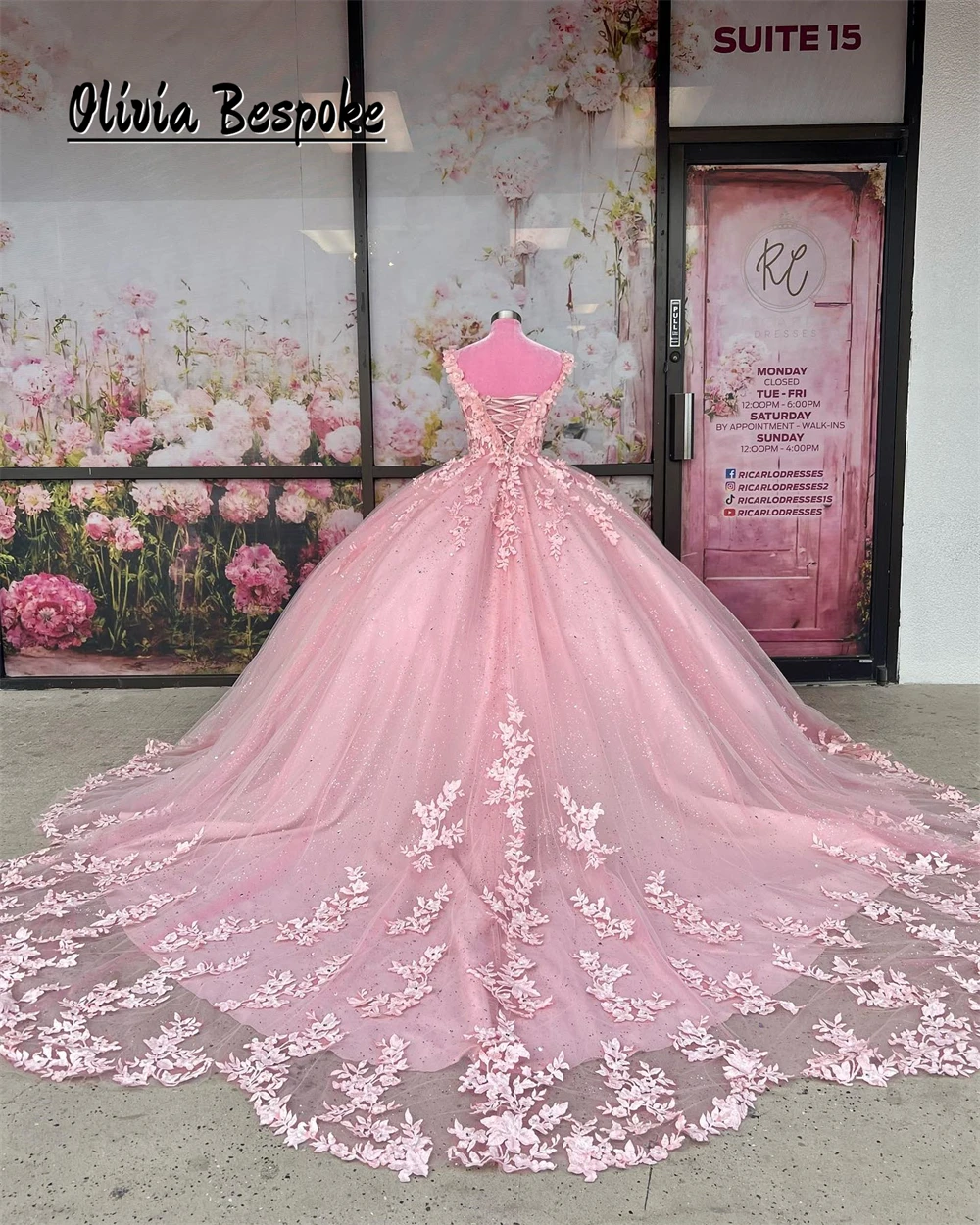 Fantastic Pink Birthday Party Quinceanera Dresses Beads Lace Appliques Ball Gown For 15 Years Old Princess Graduation Customized