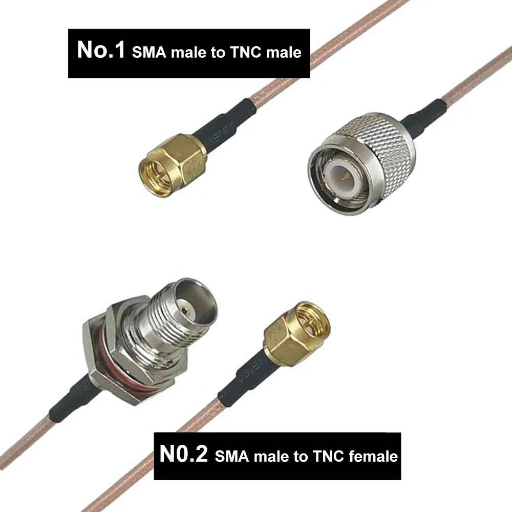 RG316 SMA Male To TNC male Connector TNC-J SMA-J TNC female RF Adapter extend Cable Extension cord