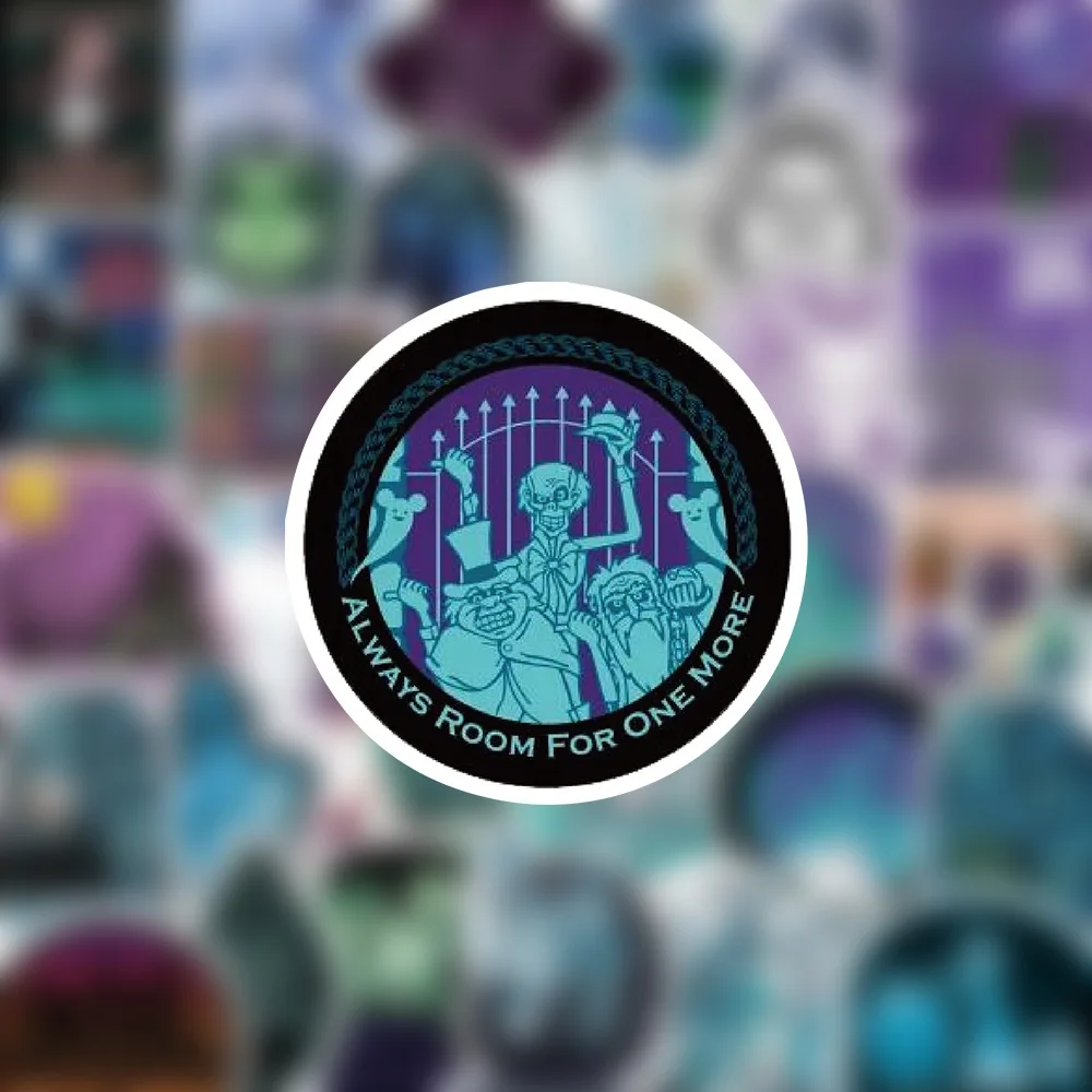 54 szt. Naklejki do scrapbookingu z motywem kreskówkowego nawiedzonego domu, do samodzielnego ozdabiania pamiętnika, laptopa, bagażu, deskorolki, graffiti, zabawne, stylowe, klasyczne zabawki