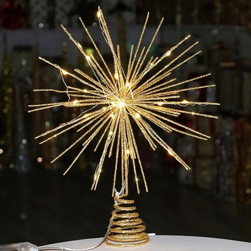 

Star Christmas Tree Topper Tree Top Decor Light Up Star Ornaments LED Tree Toppers Star Christmas Decorations For Living Room