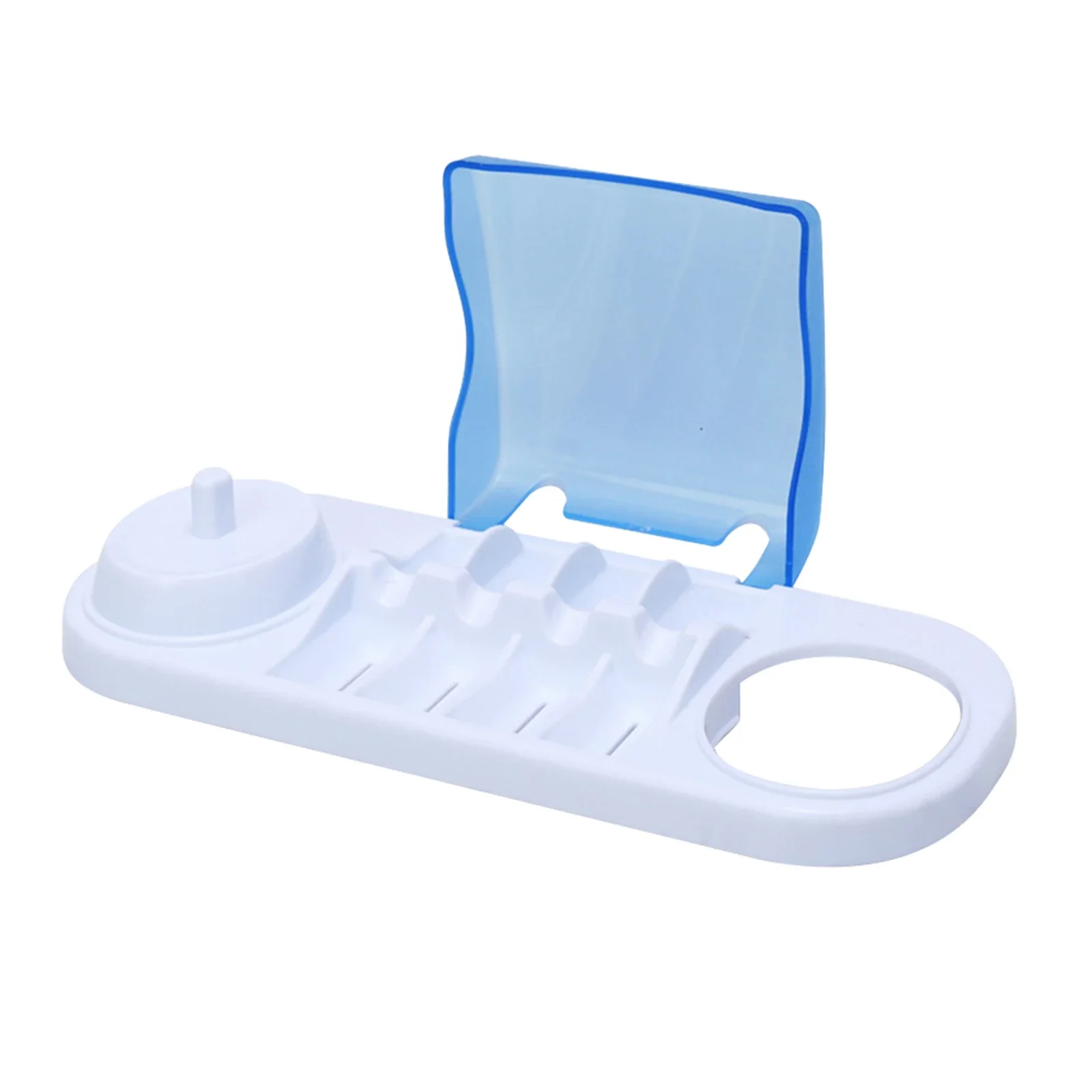 Electric Toothbrush Holder Bathroom Toothbrush Stand Charging Station with 4 Brush Head Organizer Box for Oral B Braun