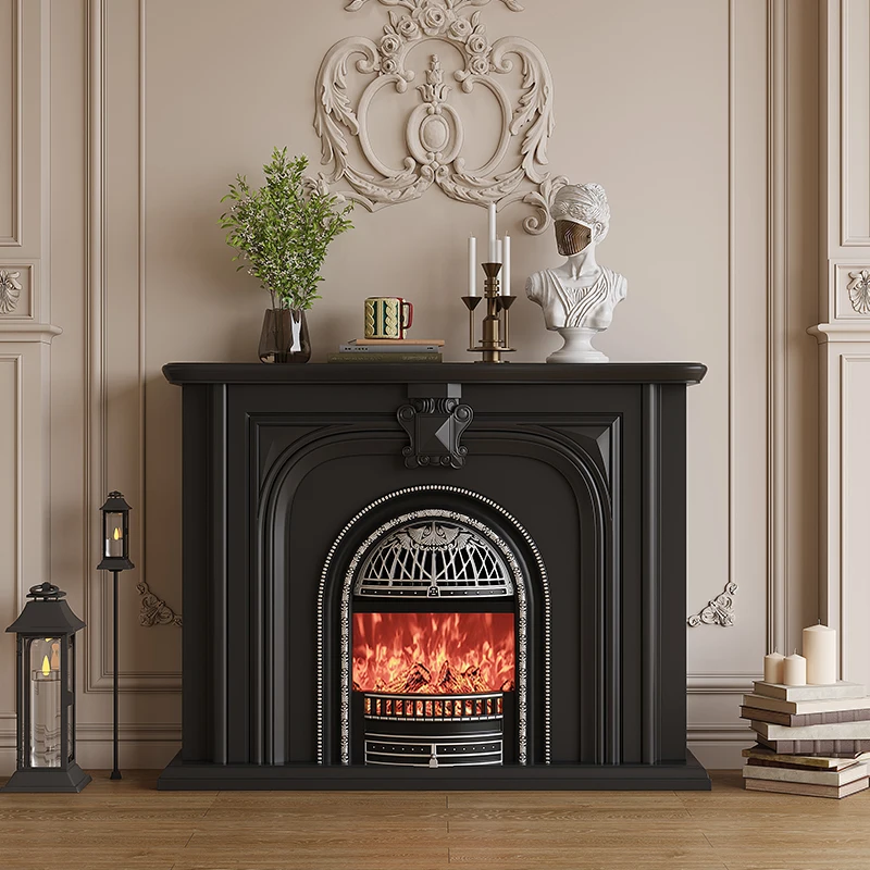 

Rustic Small Living Room Fireplace Black Cozy French Saving Living Room Cabinets Corner Modern Mueble Salon Furniture Home